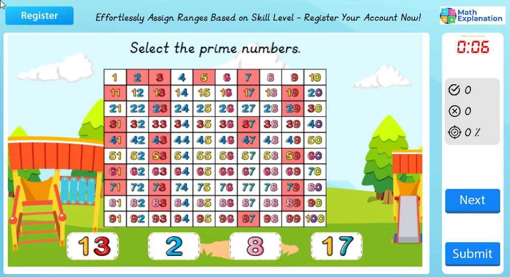 Identifying prime numbers