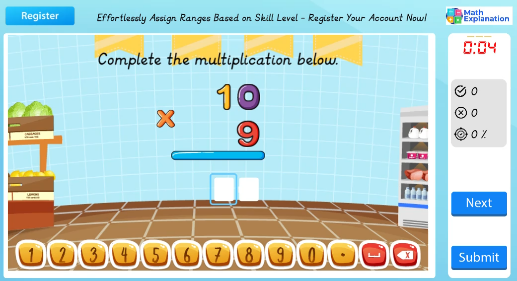 Multiplying a number by 10, 100, 1000