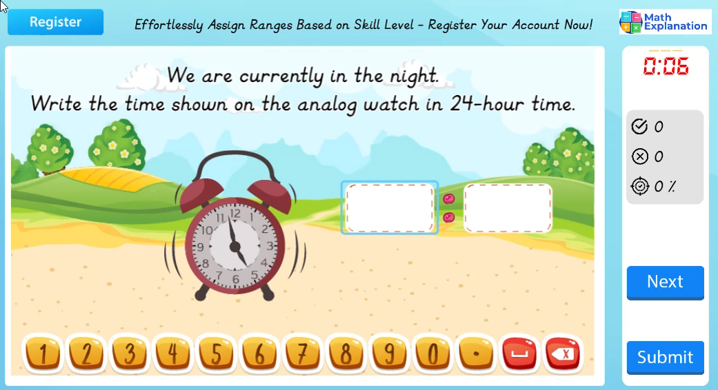 Writing 12-hour time in 24-hour time: Analog to digital