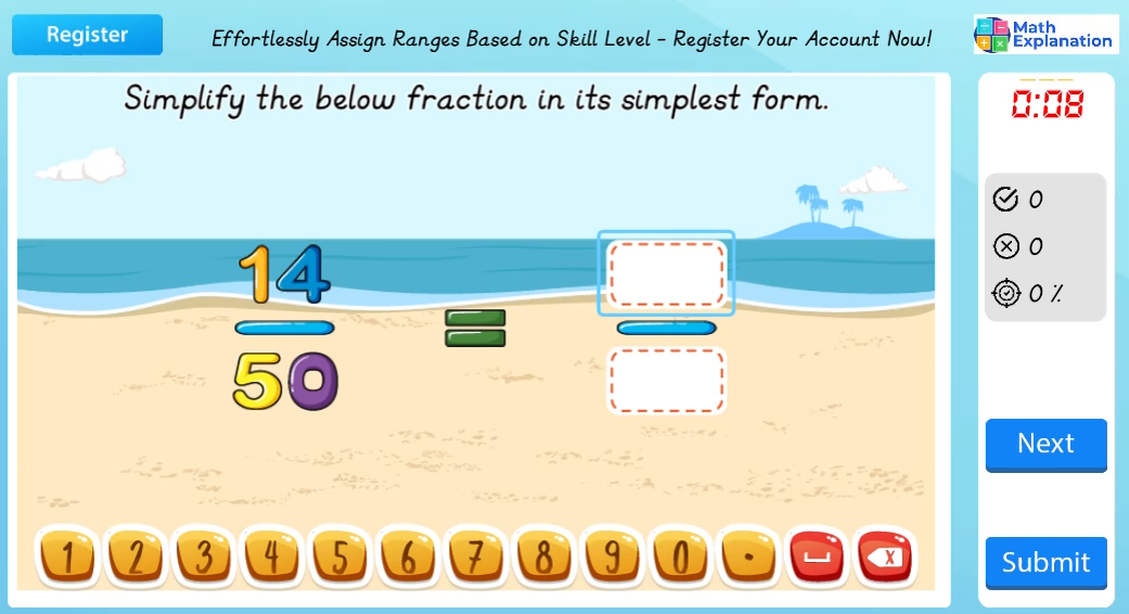Simplifying fractions