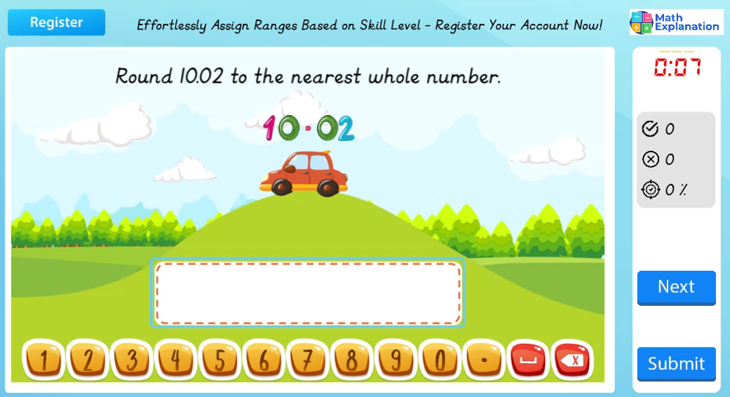 Rounding off involving decimals