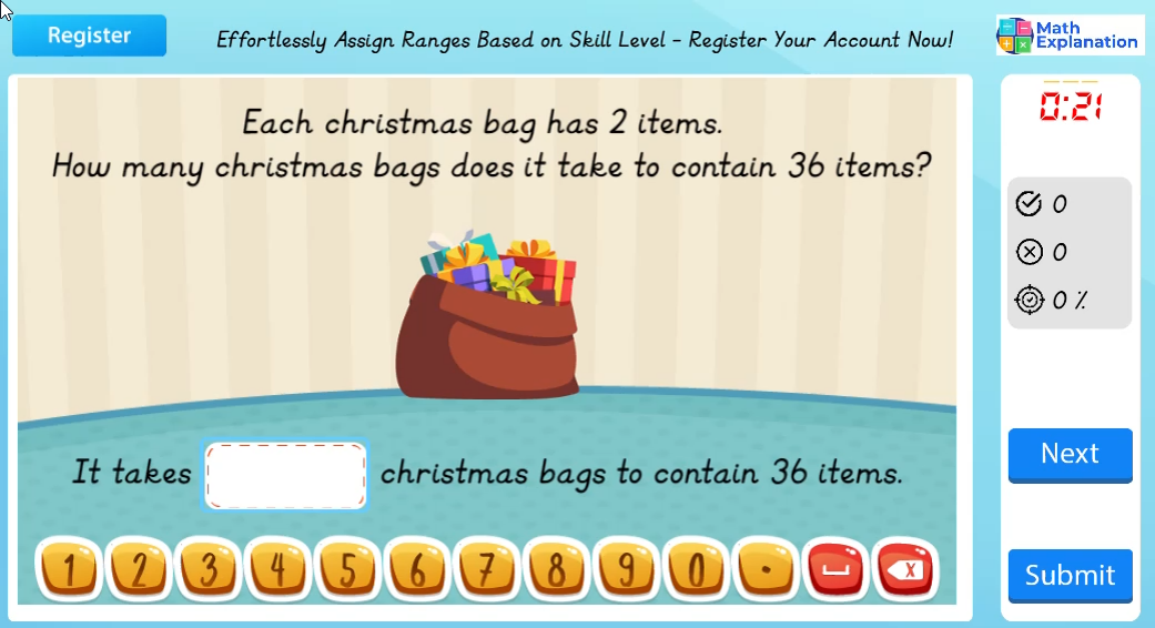 Problem solving involving division