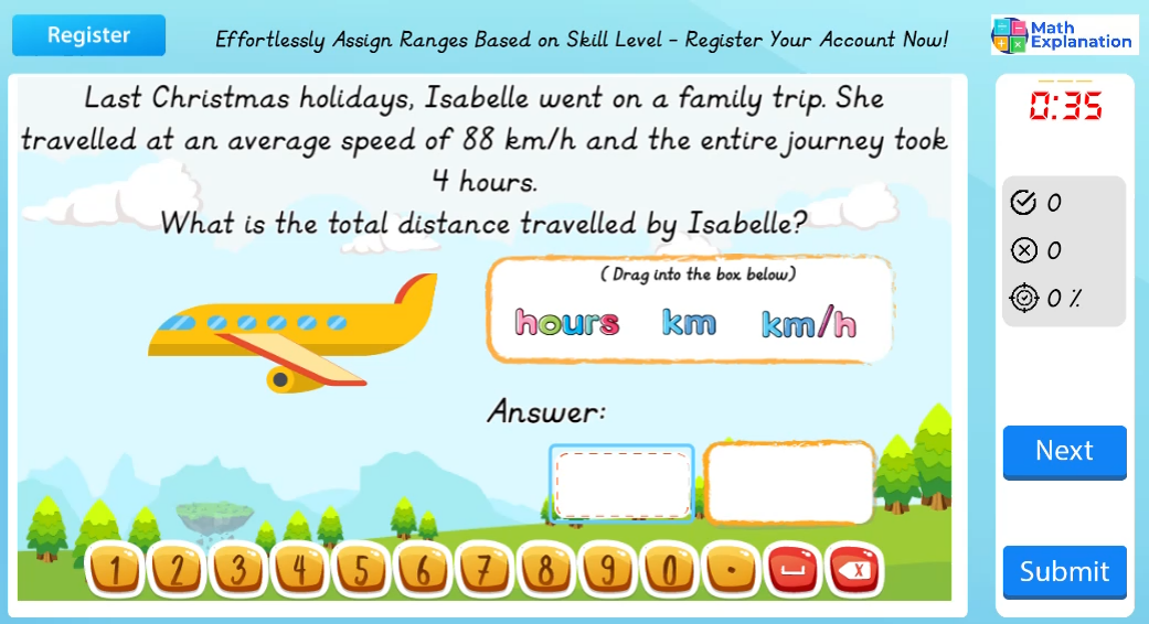 Problem solving with distance and speed