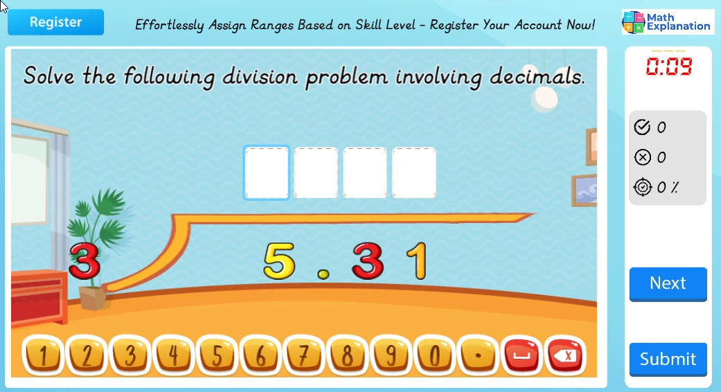 Dividing decimals