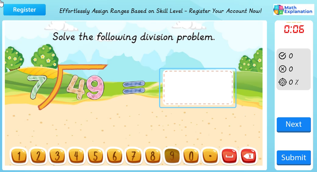 Division by 7