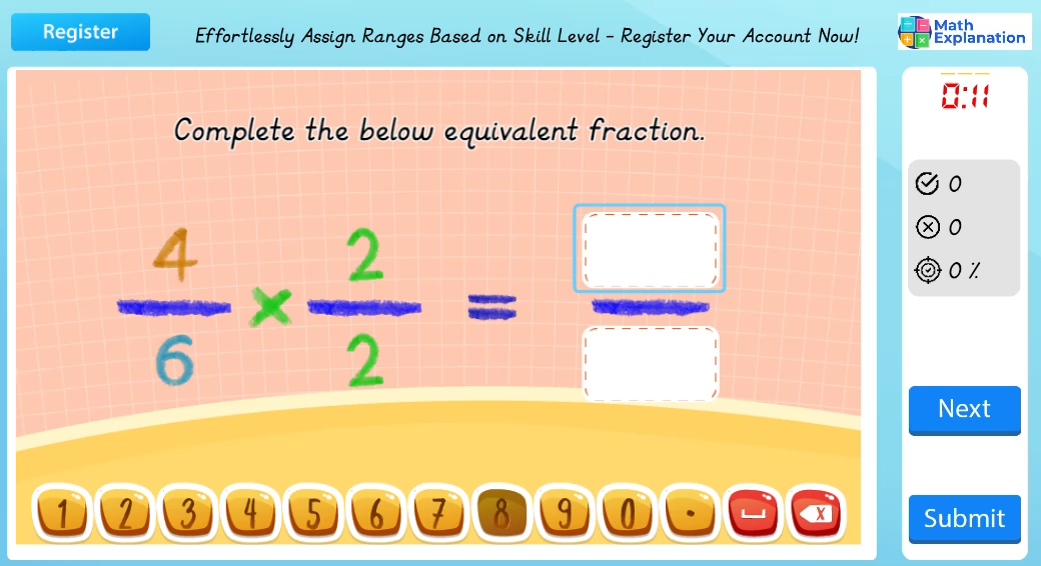 Math Explanation | Equivalent fractions - Engaging Primary Maths Software