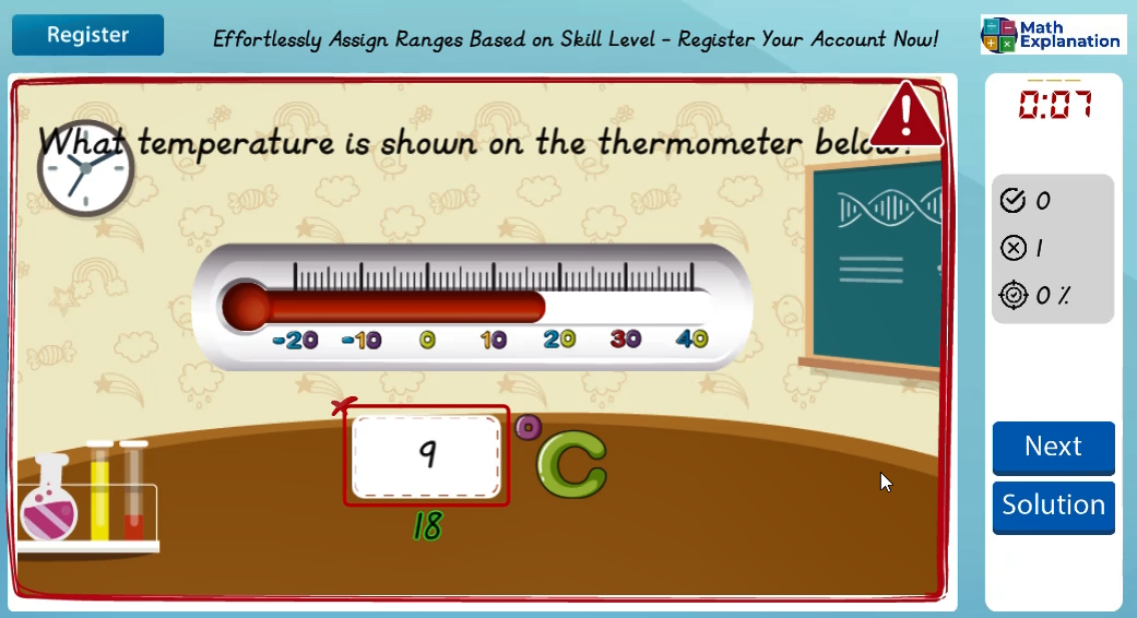 Understanding temperatures - answer incorrect