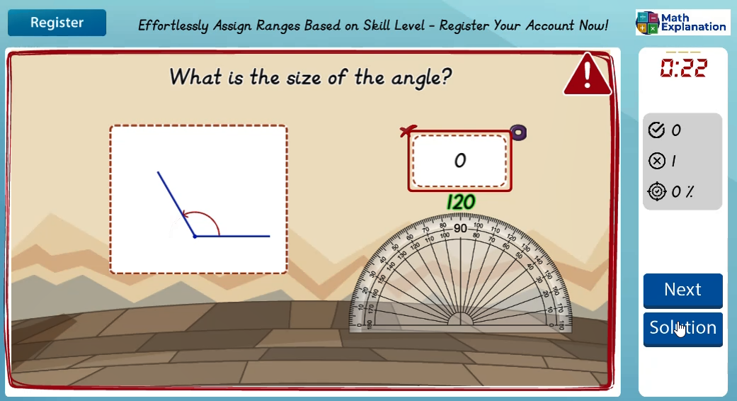 Finding angles: Up to 180 degrees - answer incorrect