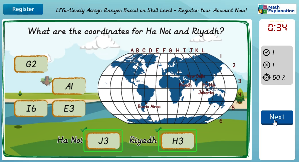 Location using maps - answer correct