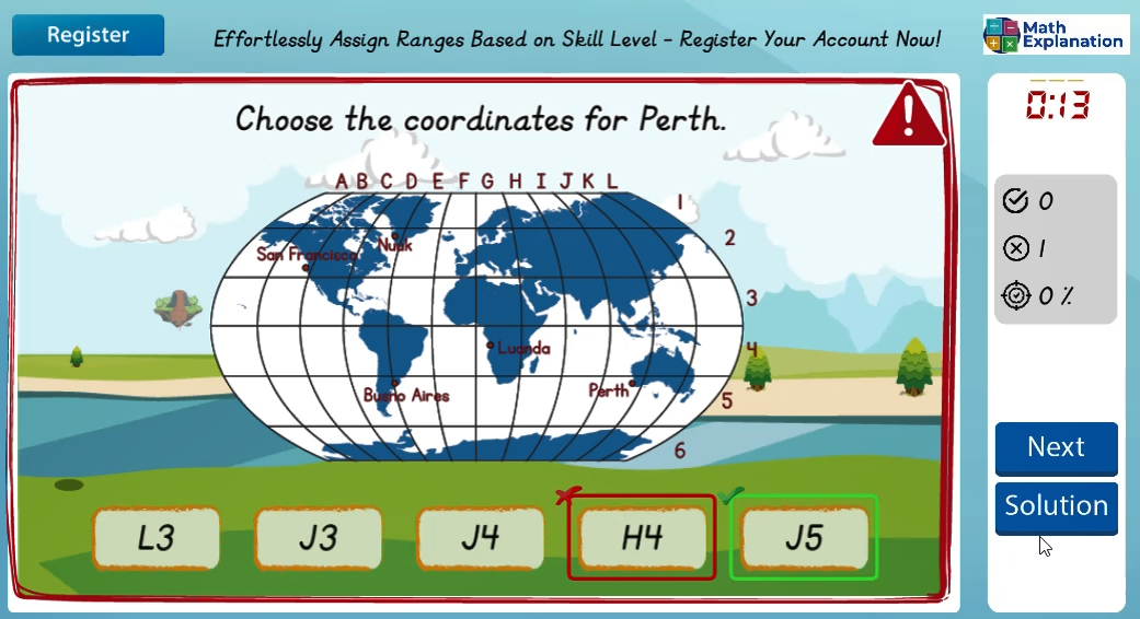Directions using maps - answer incorrect