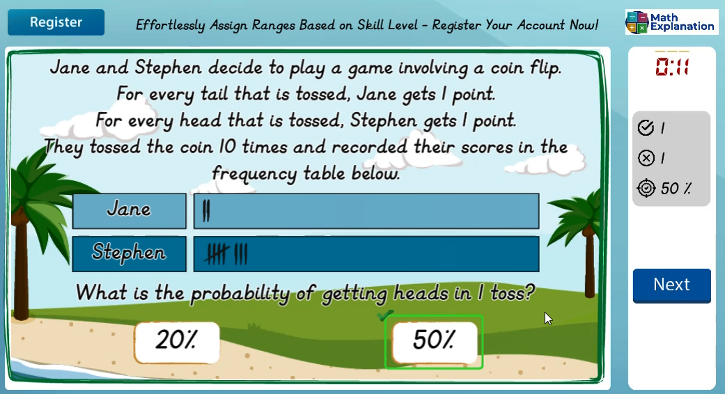 Compare observed and expected frequencies across experiments - answer correct