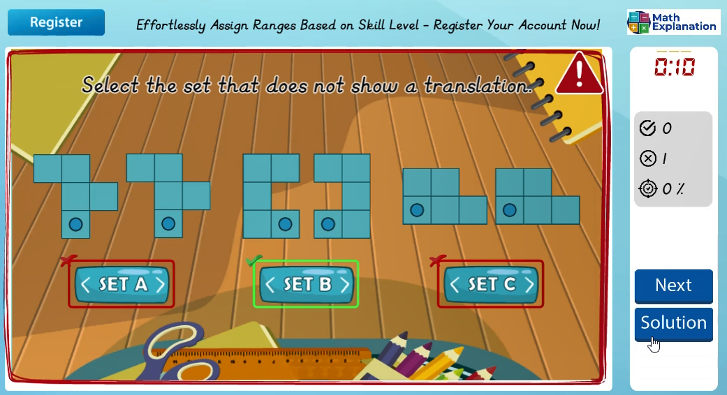 Alternation: Translation - answer incorrect