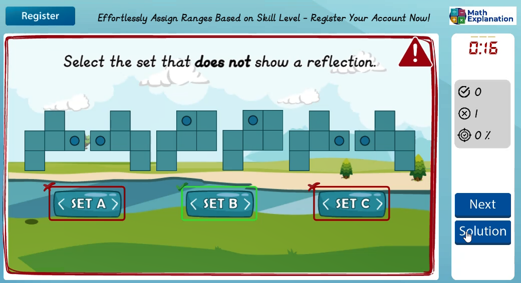 Alternation: Reflection - answer incorrect