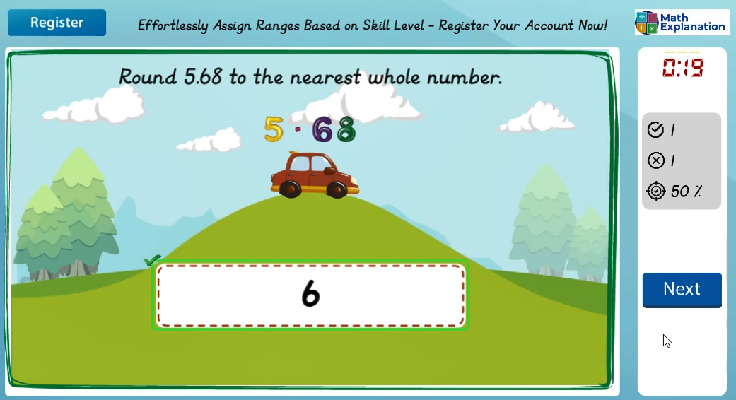 Rounding off involving decimals - answer correct