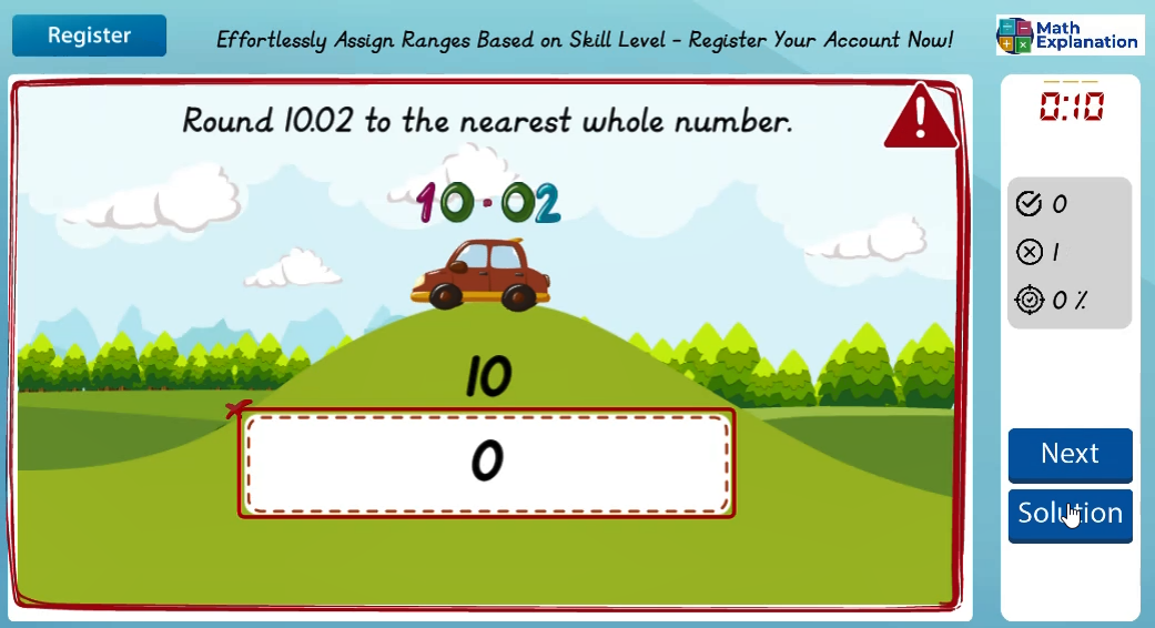 Rounding off involving decimals - answer incorrect