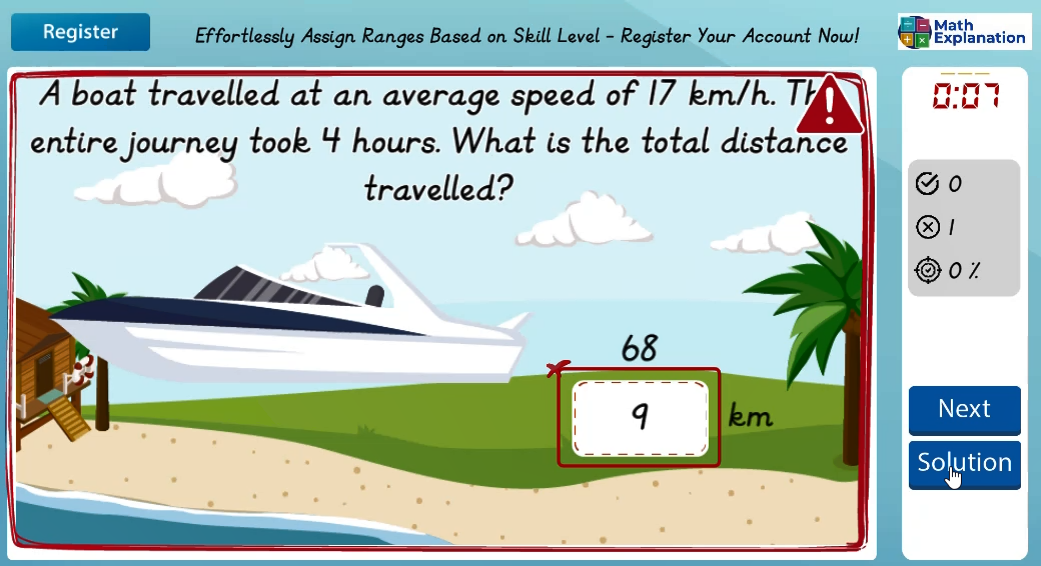 Calculating distance traveled - answer incorrect