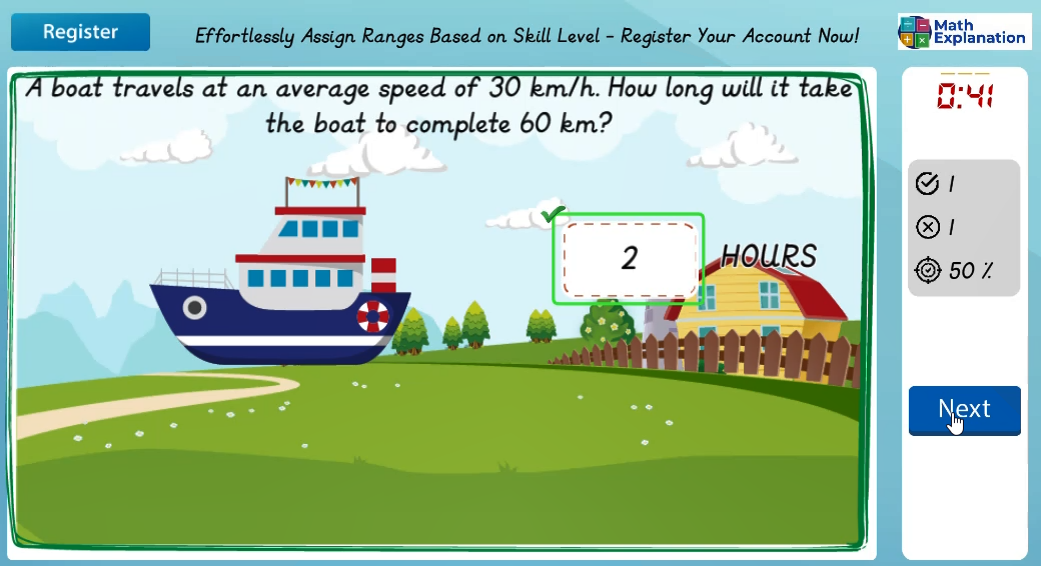 Calculating time taken - answer correct