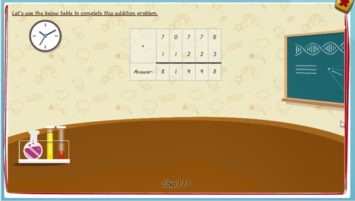 Vertical addition without carrying - solution 1