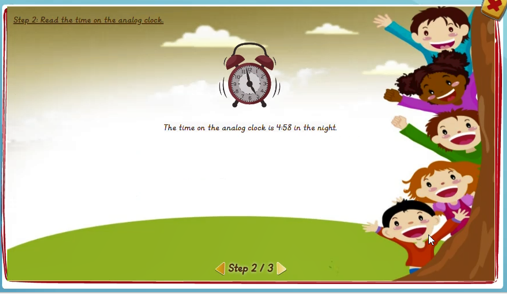 Writing 12-hour time in 24-hour time: Analog to digital - solution 2