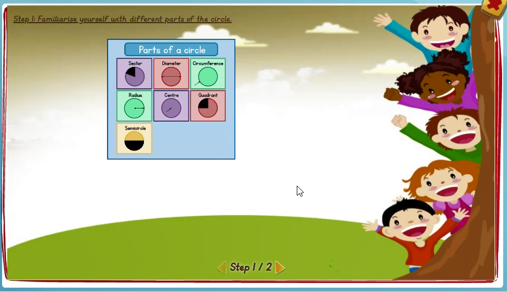 Features of a circle - solution 1
