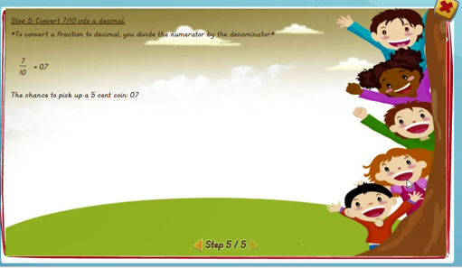 Describing probabilities: Decimal - solution 5