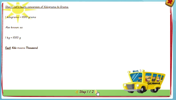 Decimal representation of mass: Kilograms - solution 1
