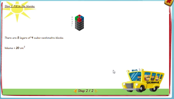 Describing the layers and blocks of rectangular prisms - solution 2