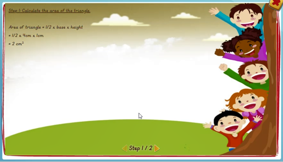 Problem solving involving area - solution 1
