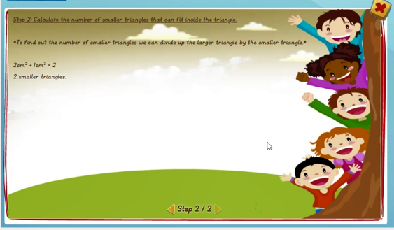Problem solving involving area - solution 2