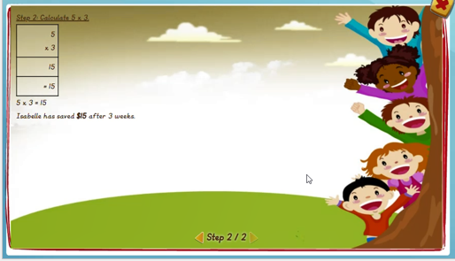 Problem solving involving multiplication - solution 2