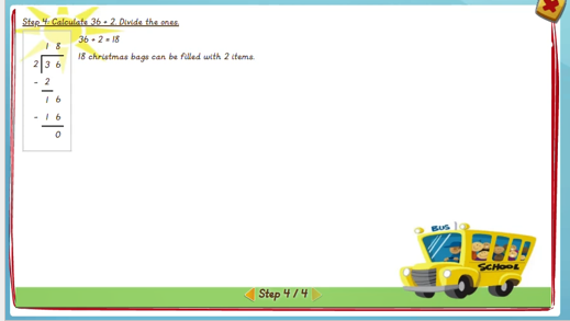 Problem solving involving division - solution 4