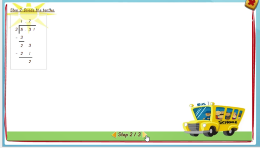 Dividing decimals - solution 2