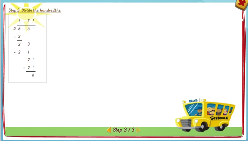 Dividing decimals - solution 3