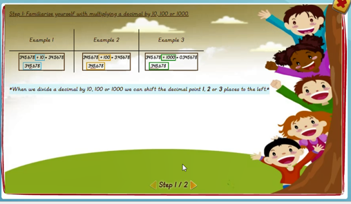 Math Explanation | Dividing decimal numbers by 10, 100 and 1000 ...
